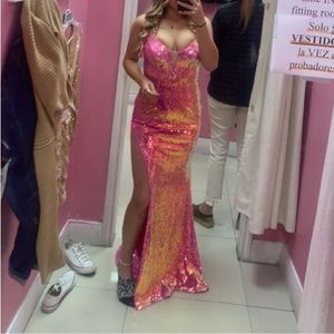 Wow look at this stand out prom dress very flashy and will turn heads